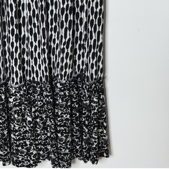 NWT Anthropologie Dress Plenty By Tracy Reece Maxi Black Print Marcia Stretch - Picture 8 of 16